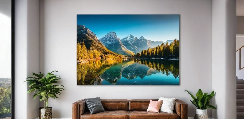 Photo canvas painting