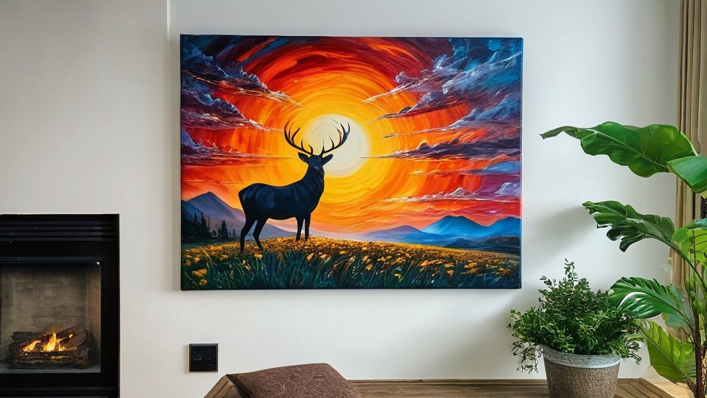 Photo canvas painting